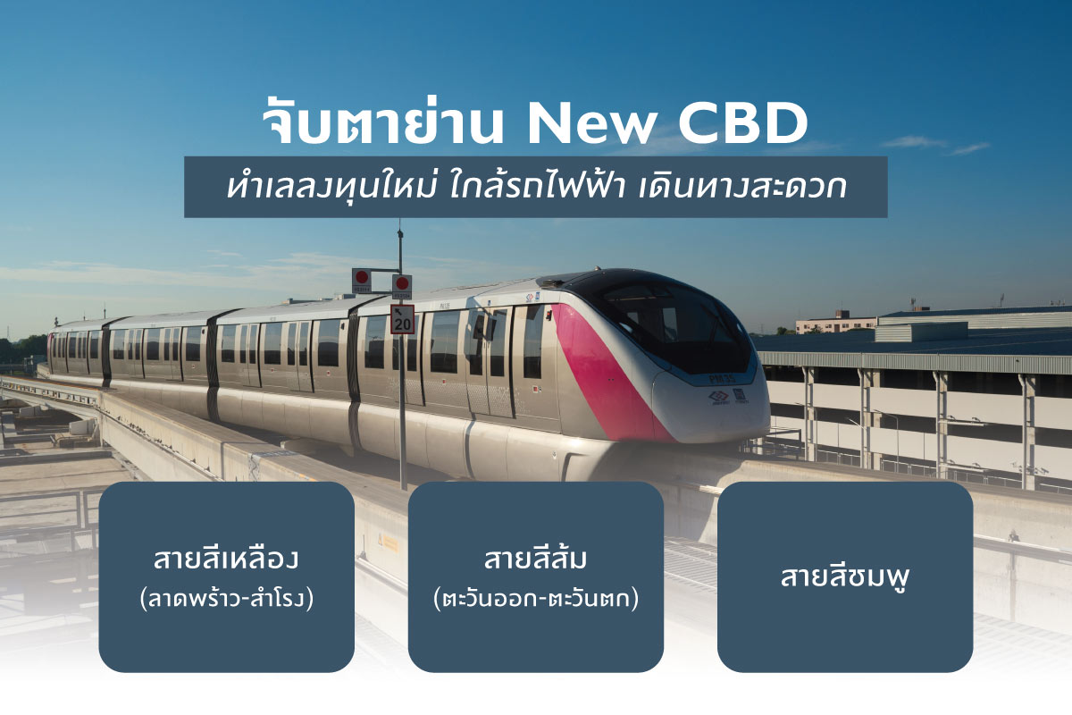 จับตาย่าน New CBD ทำเลลงทุนใหม่ ใกล้รถไฟฟ้า เดินทางสะดวก